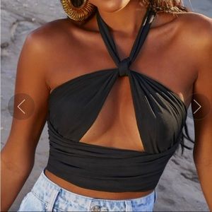 Oh Polly Going Out Top in Black size US 2